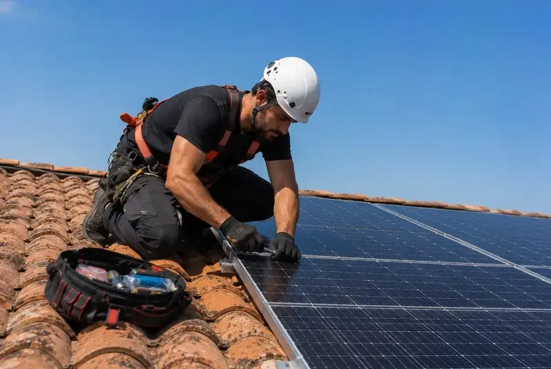Maintenance et monitoring de panneaux solaires à Lasalle